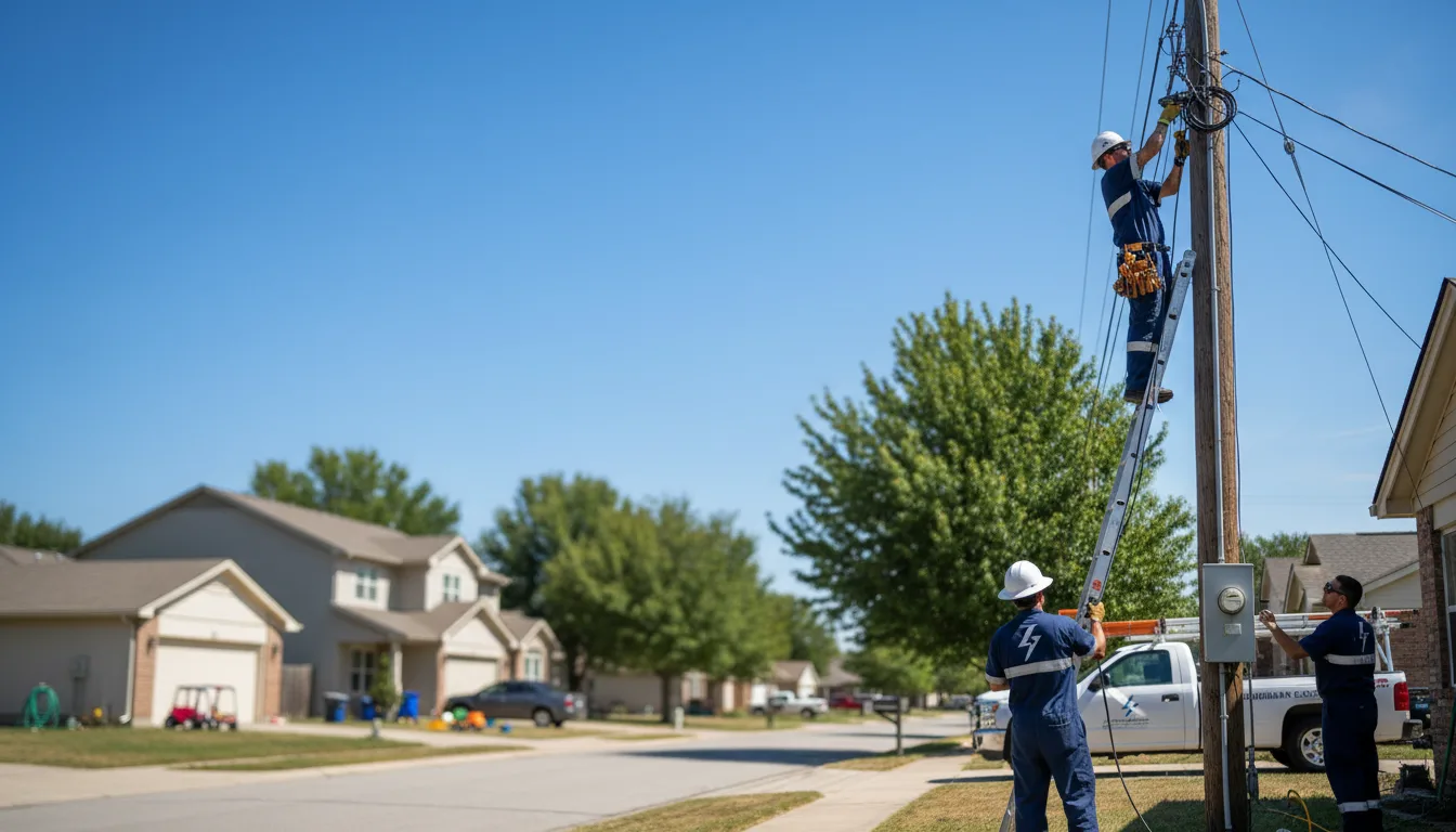 Residential electrician providing installation services in Francis, OK